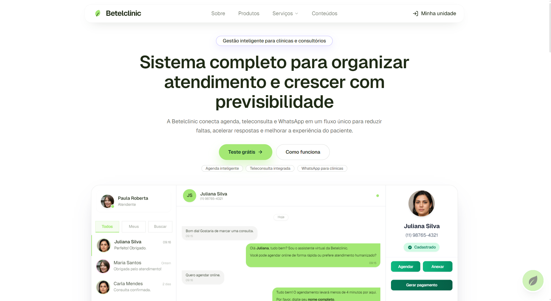 Preview Betelclinic SaaS